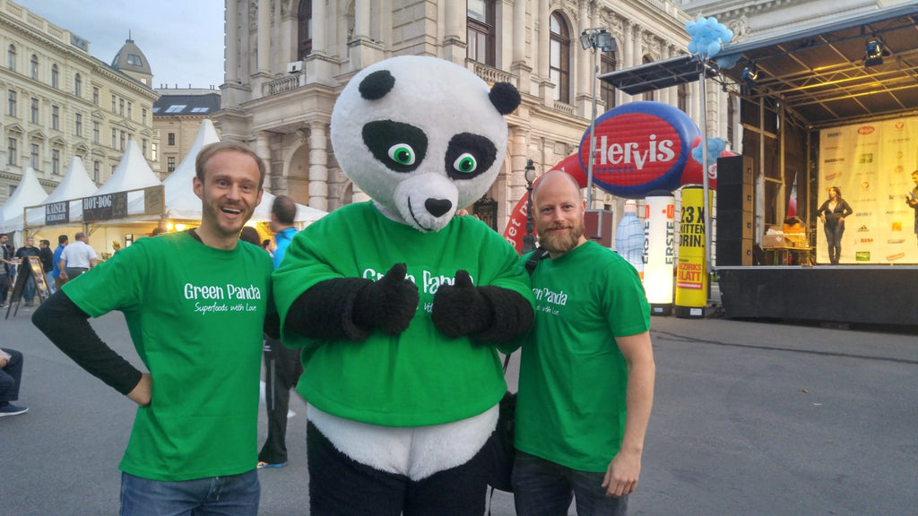Am Start beim Vienna Night Run 2017 | Green Panda
