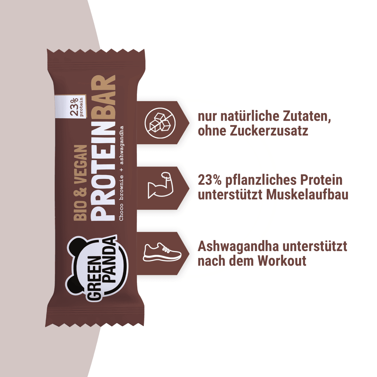 12 x Bio Protein Riegel (3 Sorten gemischt) - Green Panda