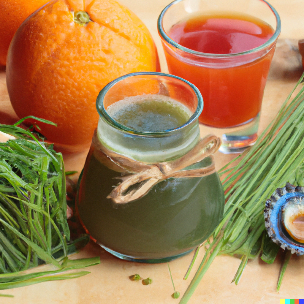 5 Gründe, warum du Gerstengras Pulver mit Orangensaft am morgen trinken solltest