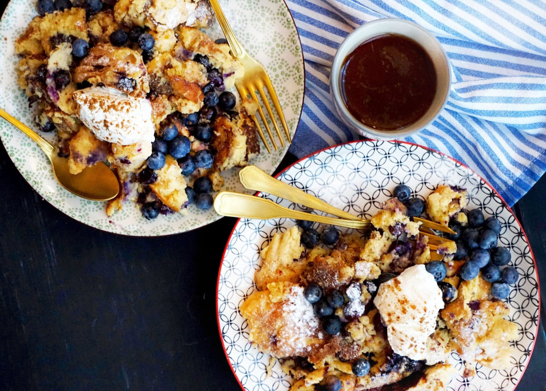 Veganer Kaiserschmarren mit Aronia Zucker und frischen Beeren | Green Panda