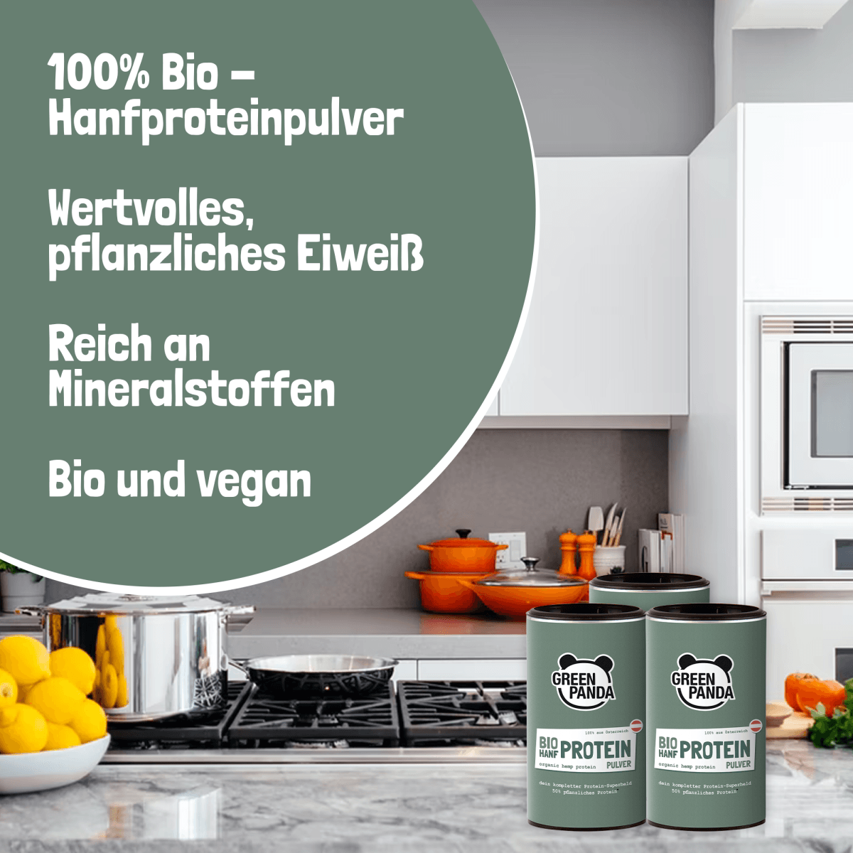 Bio Hanfprotein aus Österreich - Green Panda